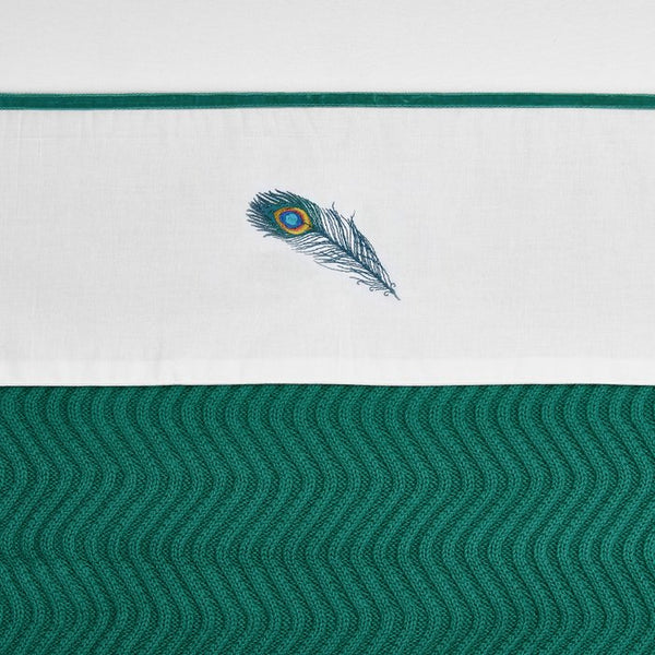 Wiegdeken The Waves Emerald Green 75x100