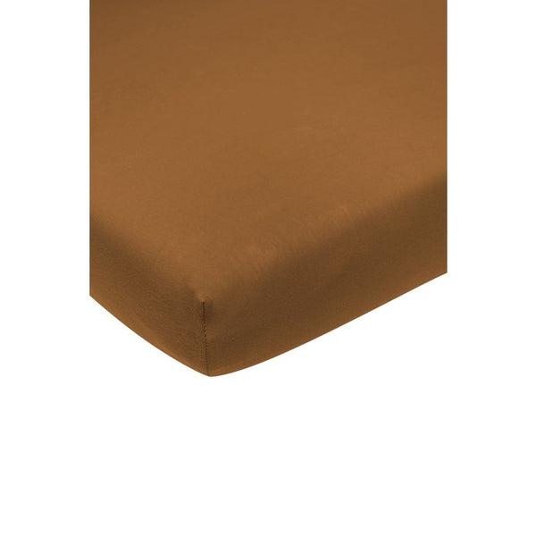 Jersey hoeslaken Camel voor wieg (40x80/ 90 cm)