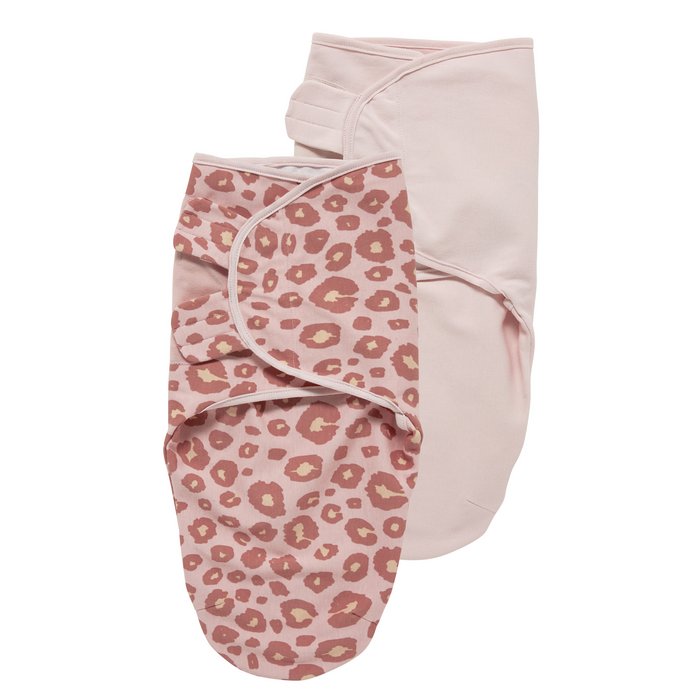 Swaddle 2 Pack Panter Pink/Uni Lichtroze