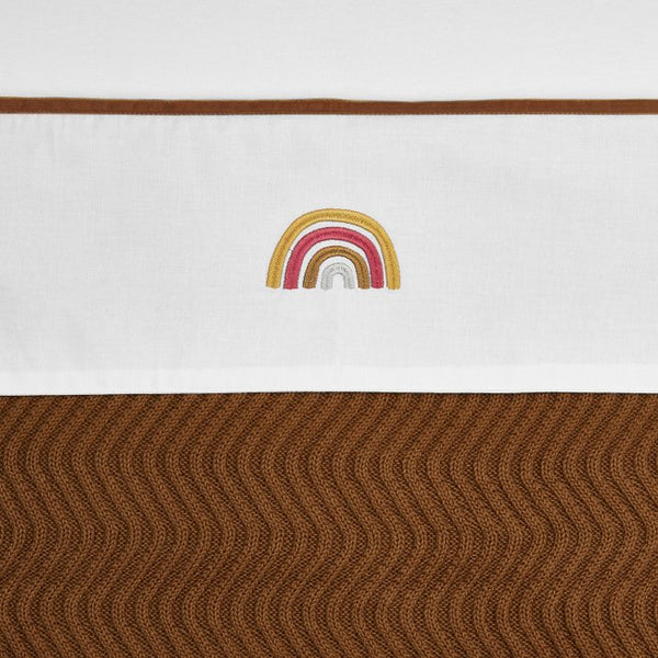 Jersey hoeslaken Camel voor wieg (40x80/ 90 cm)