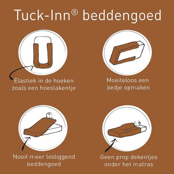 Tuck-Inn wiegdeken Hazel Brown (40x80  pre- order)